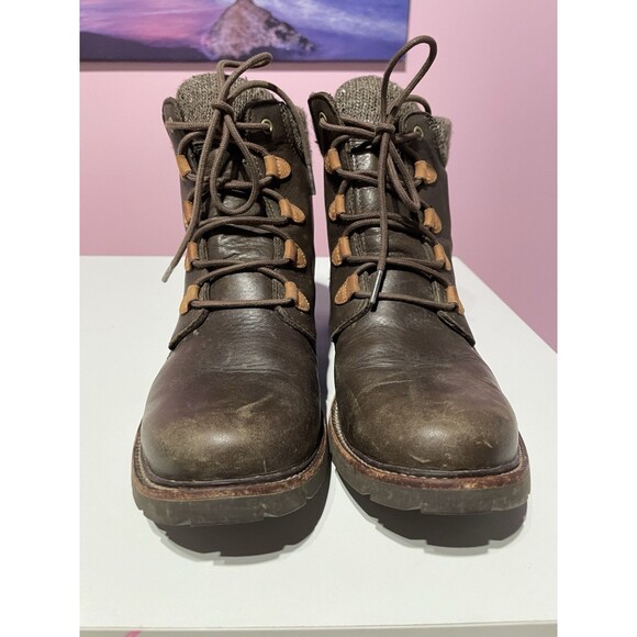 LL Bean East Point Leather Boots Womens 10 Brown Tek 2.5 Hiking Trail Camping - Picture 4 of 10